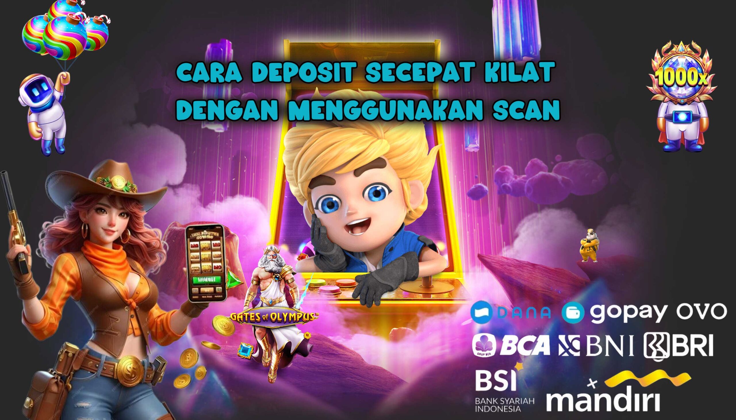 CARA DEPOSIT SECEPAT KILAT DENGAN MENGGUNAKAN SCAN BARCODE QRIS