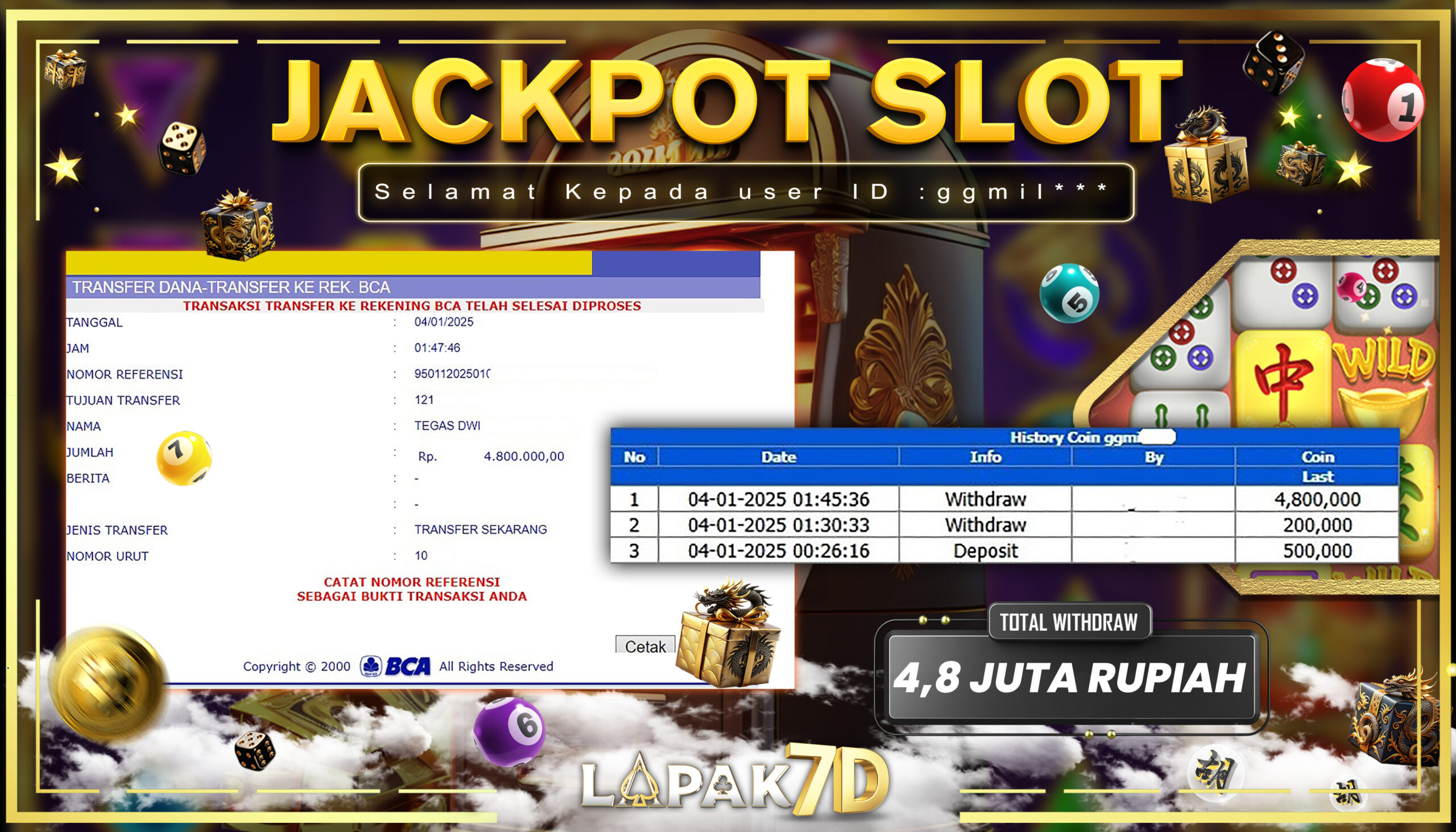 MAHJONG WAYS 2 LAGI PANASS, WIN 4,8 JUTA